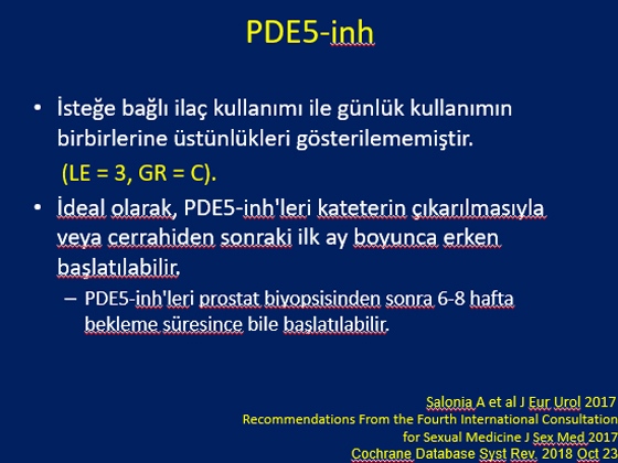 Radikal Prostatektomi Sonrası Erektil Disfonksiyon