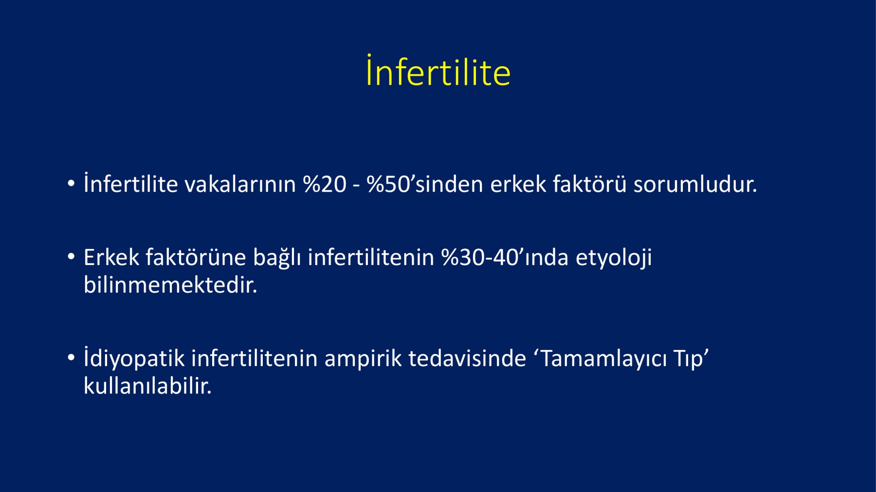 Erkek İnfertilitesinde Proxeed Plus