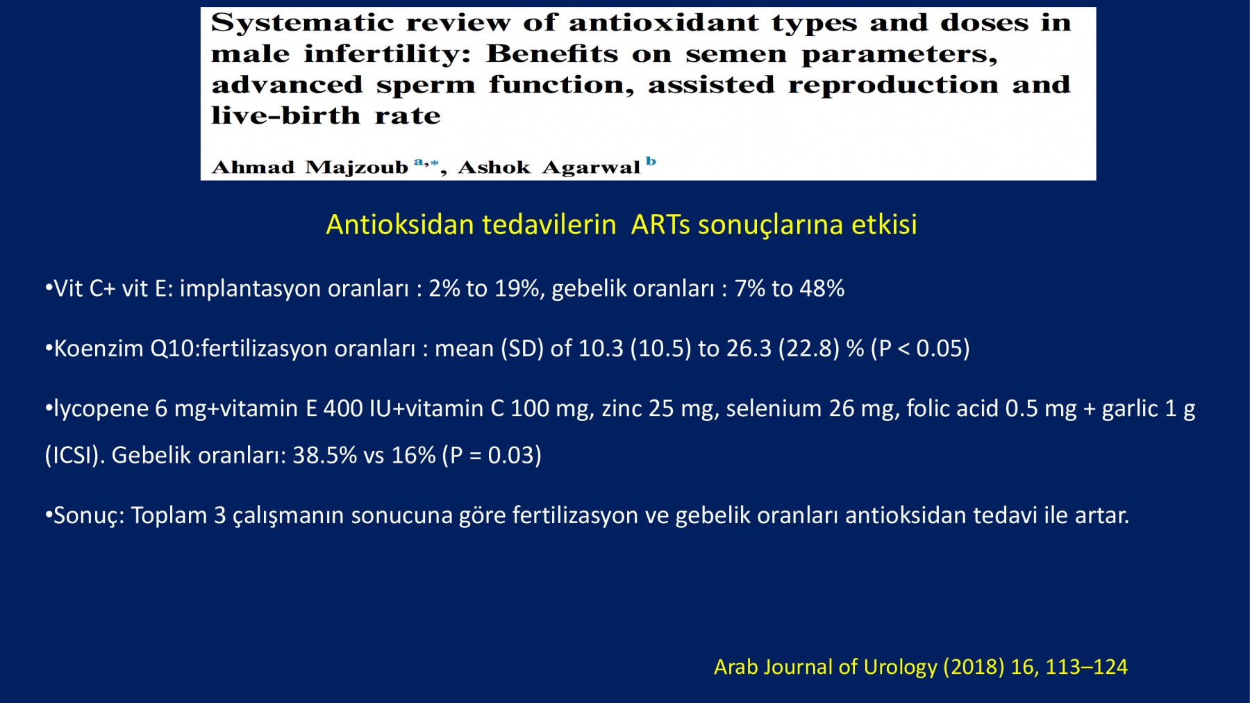 Erkek İnfertilitesinde Proxeed Plus