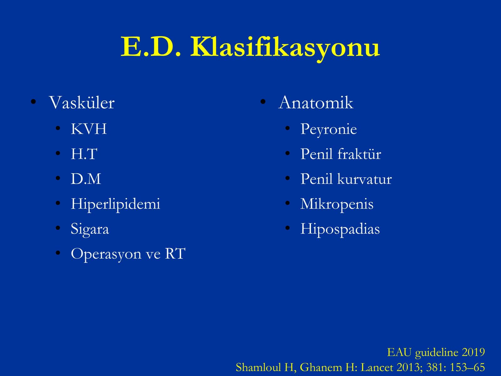 Erektil Disfonksiyon Tedavisi