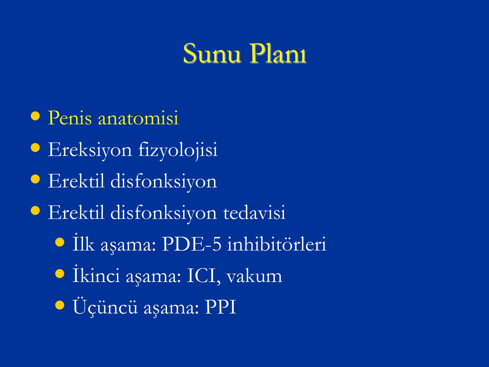 Erektil Disfonksiyon Tedavisi