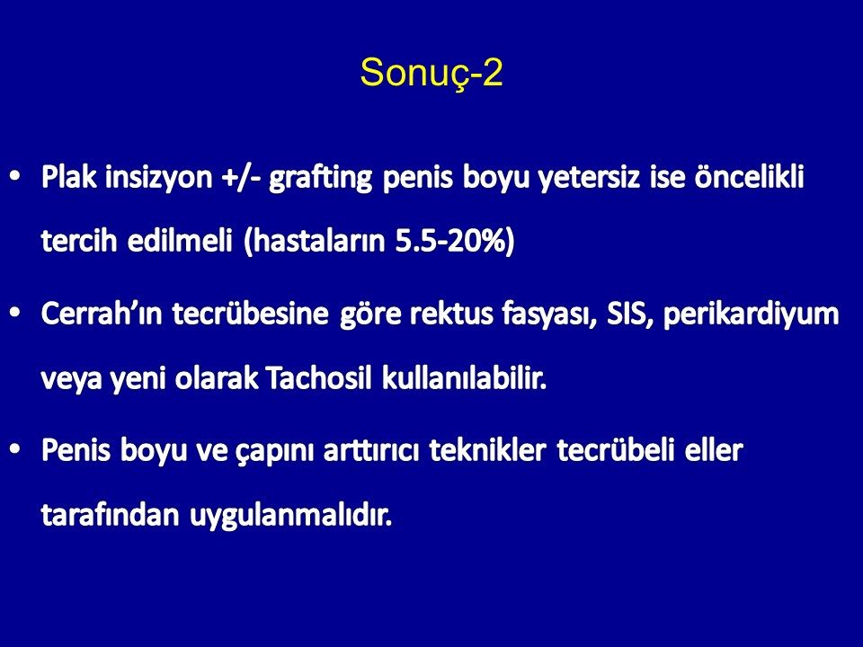 Peyronie Rekonstrüksiyon ve Penil Protez Teknikleri